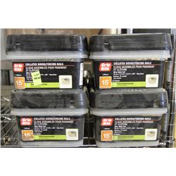 4 BOXES GRIP RITE COLLATED SIDING/FENCING NAILS