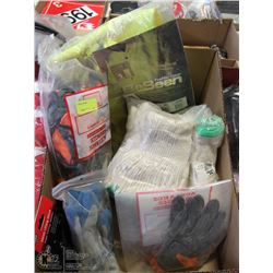 BOX WITH ASSORTED SAFETY GEAR