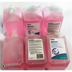 LOT OF 6 1L BOTTLES KIMCARE HAND SOAP