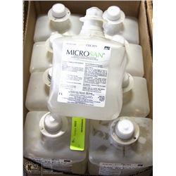 LOT OF 3 1L MICROSAN HAND SANITIZER BOTTLES