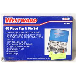 WESTWARD 40 PIECE TAP AND DIE SET