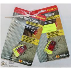 LOT OF 2 PELICAN 2310 MINI FLASHERS
