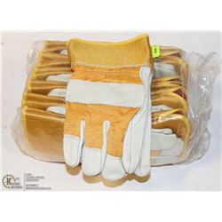 DOZEN LEATHER WORK GLOVES