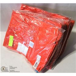 LOT OF 5 SIZE MEDIUM ORANGE RAIN SUITS