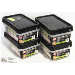 4 BOXES OF GRIP RITE COLLATED SIDING/FENCING NAILS