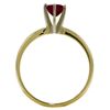 Image 1 : Genuine 0.65 ctw Ruby Ring Jewelry 14KT White Gold - REF-28R5P
