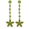 Image 1 : Genuine 4.8 ctw Peridot Earrings Jewelry 14KT Rose Gold - REF-56A8K