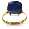 Genuine 4.83 ctw Sapphire Ring Jewelry 14KT Yellow Gold - REF-54R2P