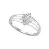 Image 1 : 0.05 CTW Diamond Ring 10KT White Gold - REF-10F5N