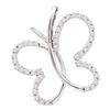 0.25 CTW Diamond Butterfly Bug Outline Pendant 14KT White Gold - REF-26F9N