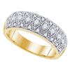 Image 1 : 0.59 CTW Diamond Milgrain Ring 14KT Yellow Gold - REF-64Y4X