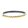 Image 1 : 1.5 CTW Black Color Diamond Bangle Bracelet 14KT Yellow Gold - REF-149X9Y