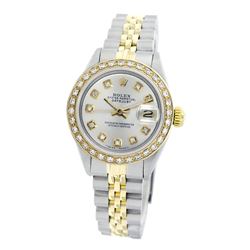 Rolex Pre-owned 26mm Womens Custom Silver Two Tone - REF-530N3H