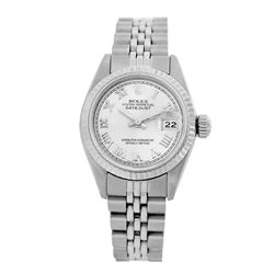 Rolex Pre-owned 26mm Womens Custom White Stainless Steel - REF-360W3Y