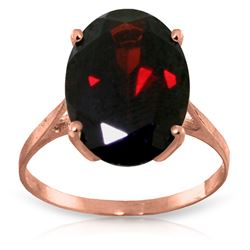 Genuine 6 ctw Garnet Ring Jewelry 14KT Rose Gold - REF-49H6X