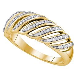 0.18 CTW Diamond Ring 10KT Yellow Gold - REF-22M4H