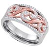 Image 1 : 0.18 CTW Diamond Filigree Ring 10KT Two-tone Gold - REF-36Y2X