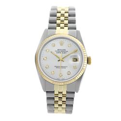 Rolex Pre-owned 36mm Mens White Two Tone - REF-490W3Y