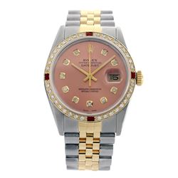 Rolex Pre-owned 36mm Mens Salmon Two Tone - REF-610H3N