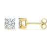 Image 1 : 0.14 CTW Diamond Cluster Screwback Earrings 10KT Yellow Gold - REF-24W2K