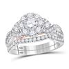 1.5 CTW Diamond Bellissimo Bridal Engagement Ring 14KT White Gold - REF-209Y9X