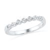0.10 CTW Diamond Fashion Ring 10KT White Gold - REF-16Y4X