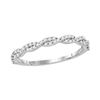 Image 1 : 0.16 CTW Diamond Stackable Ring 10KT White Gold - REF-18X2Y