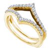 Image 1 : 0.50 CTW Diamond Ring 14KT Yellow Gold - REF-48F7N