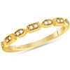 Image 1 : 0.09 CTW Diamond Stackable Ring 14KT Yellow Gold - REF-22K4W