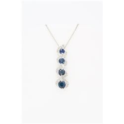 14KT White Gold 0.25ctw Diamond Pendant with Chain