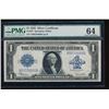 Image 1 : 1923 $1 Silver Certificate PMG 64