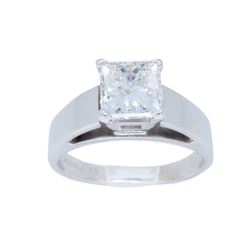 14KT White Gold 1.09ct Diamond Ring