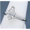 Image 6 : Platinum 1.06ct Pear Shaped Diamond Ring