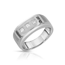 14KT White Gold 0.43ctw Diamond Wedding Band