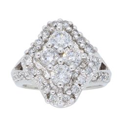 14KT White Gold 1.50ctw Diamond Ring
