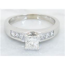 14KT White Gold 1.00ctw Diamond Ring