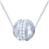 Image 1 : 18KT White Gold 2.02ctw Diamond Pendant with Chain