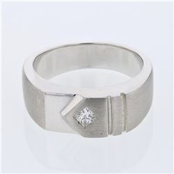 14KT White Gold 0.21ct Diamond Ring