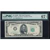 Image 1 : 1950E $5 San Francisco Federal Reserve Note PMG 67EPQ