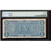 Image 2 : 1864 $5 Confederate States of America Note PMG 63