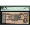 Image 1 : 1864 $10 Confederate States of America Note PCGS 61PPQ