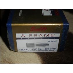 1 box Swift A-Frame 338 CAL Bullets
