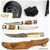 Image 2 : BOX LOT KNIVES & HOLSTER