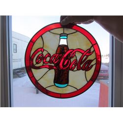 Stained glass Coca-Cola sign - Lead frame 13x13
