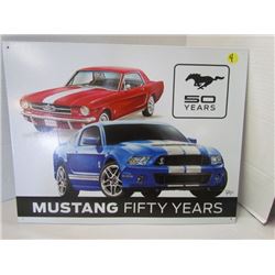 Mustang 50 yrs metal sign