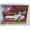 Image 1 : Corvette Stingray Metal sign 16x12.5