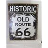 Image 1 : Historic Old Route 66 metal sign 16x12.5 ( repro)