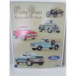 Ford Eighty Years Metal sign 16x12.5
