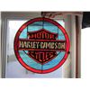 Image 1 : Harley Davidson stainglass sign - lead frame 13x13