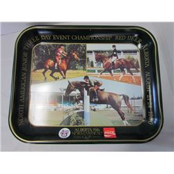 Red Deer Alberta 75th Normandeau cup Coco-Cola tray 1980
